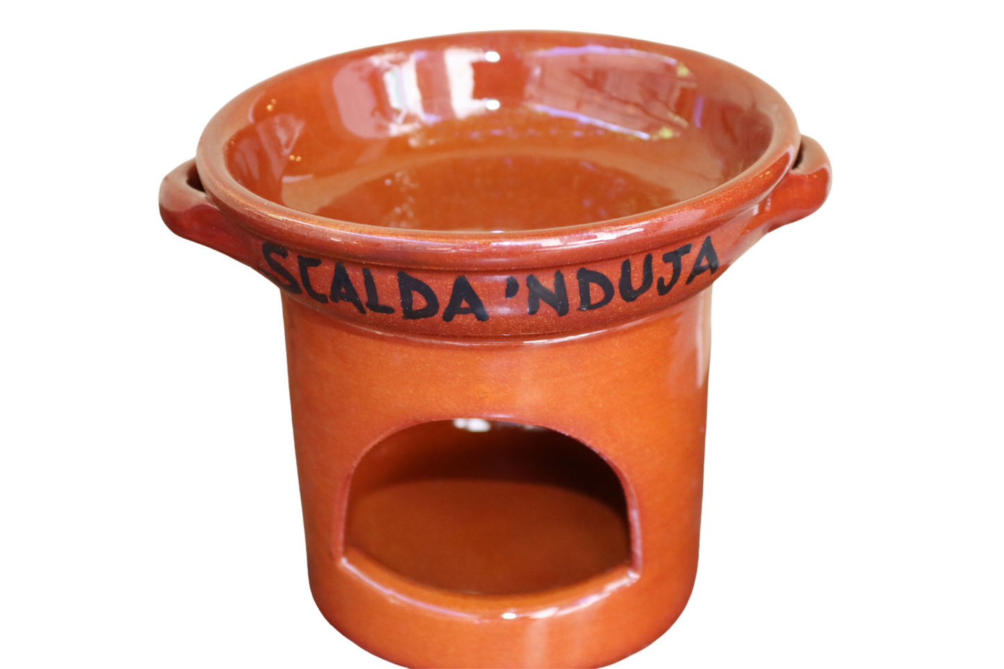 scalda nduja marrone in ceramica