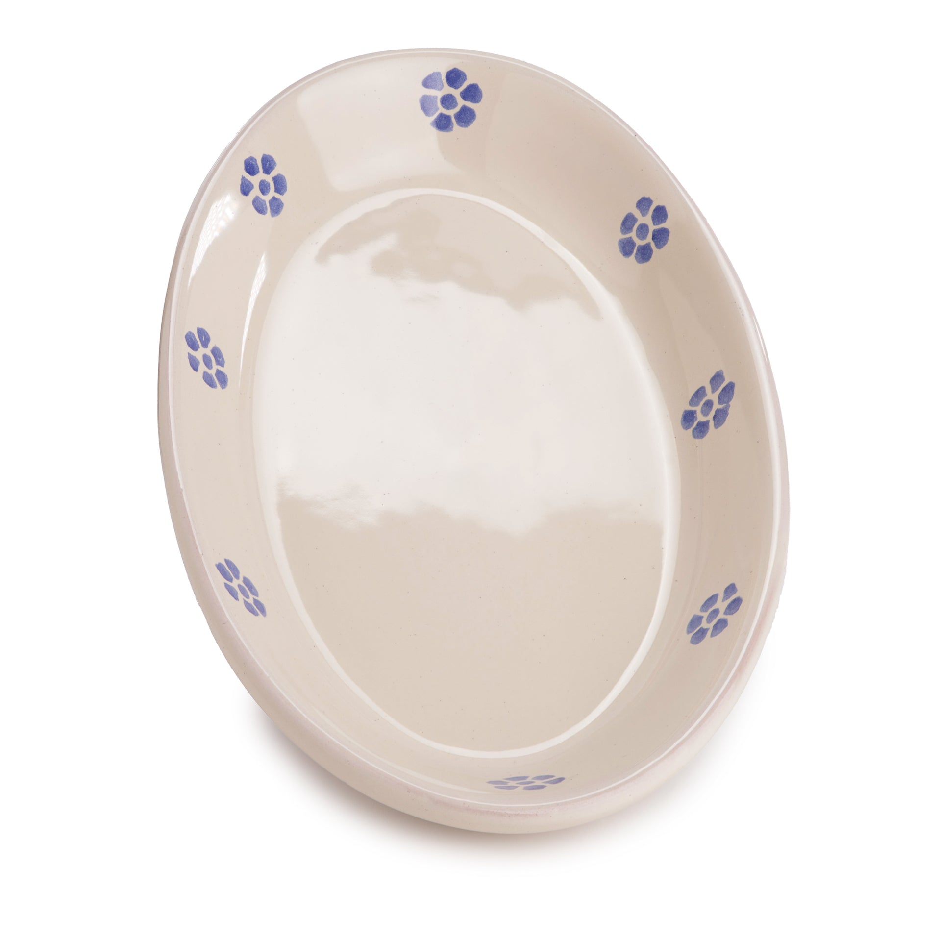 sperlunghe piatto ovale piccolo in ceramiche