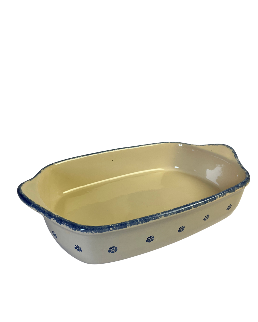 Tegame teglia da forno in terracotta rettangolare lunghezza 36 cm