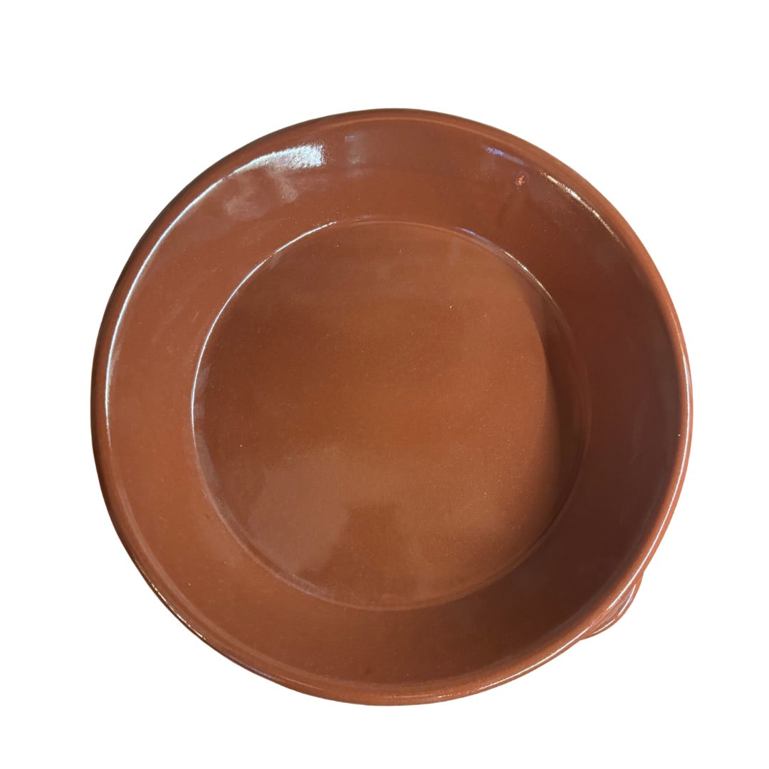 Tegame in terracotta da fuoco artigianale