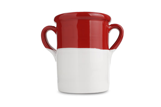 Vasetto porta mestoli natalizio in ceramica