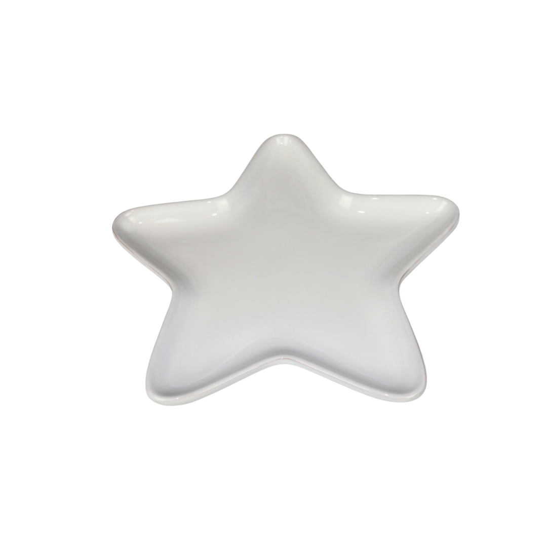 Vassoio stella natalizio in ceramica – Rosso, verde o bianco | Porta cioccolatini, centro tavola, piatto da portata