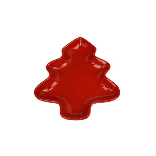 Vassoio alberello di Natale in ceramica,  porta cioccolatini o piatto da portata o centro tavola
