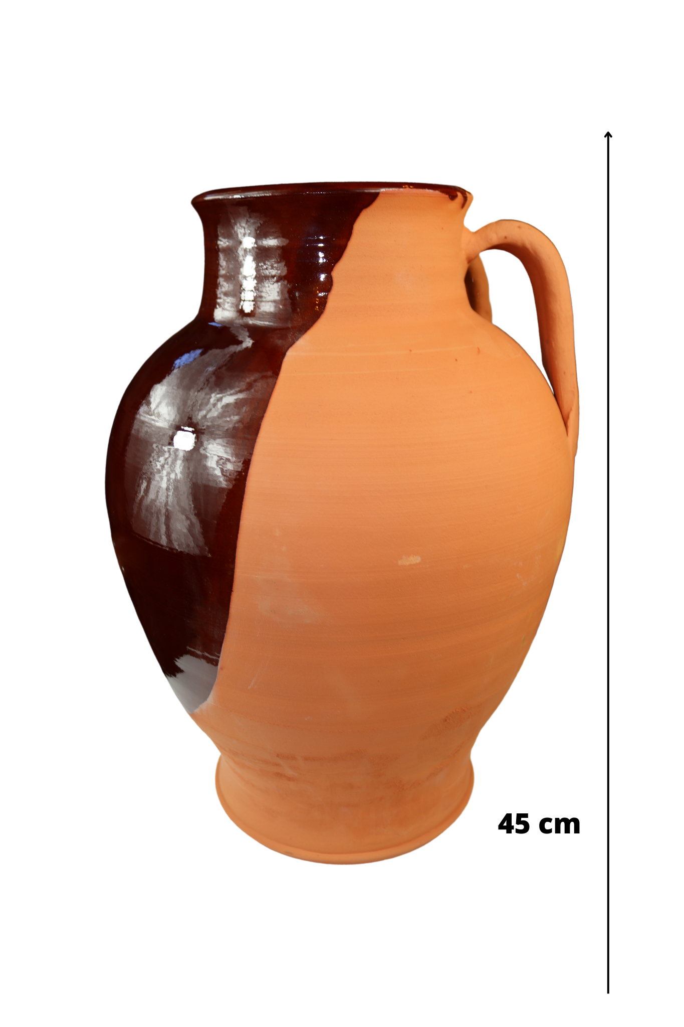 Pignata in terracotta gigante 45 cm di altezza – La bottega del Pollino