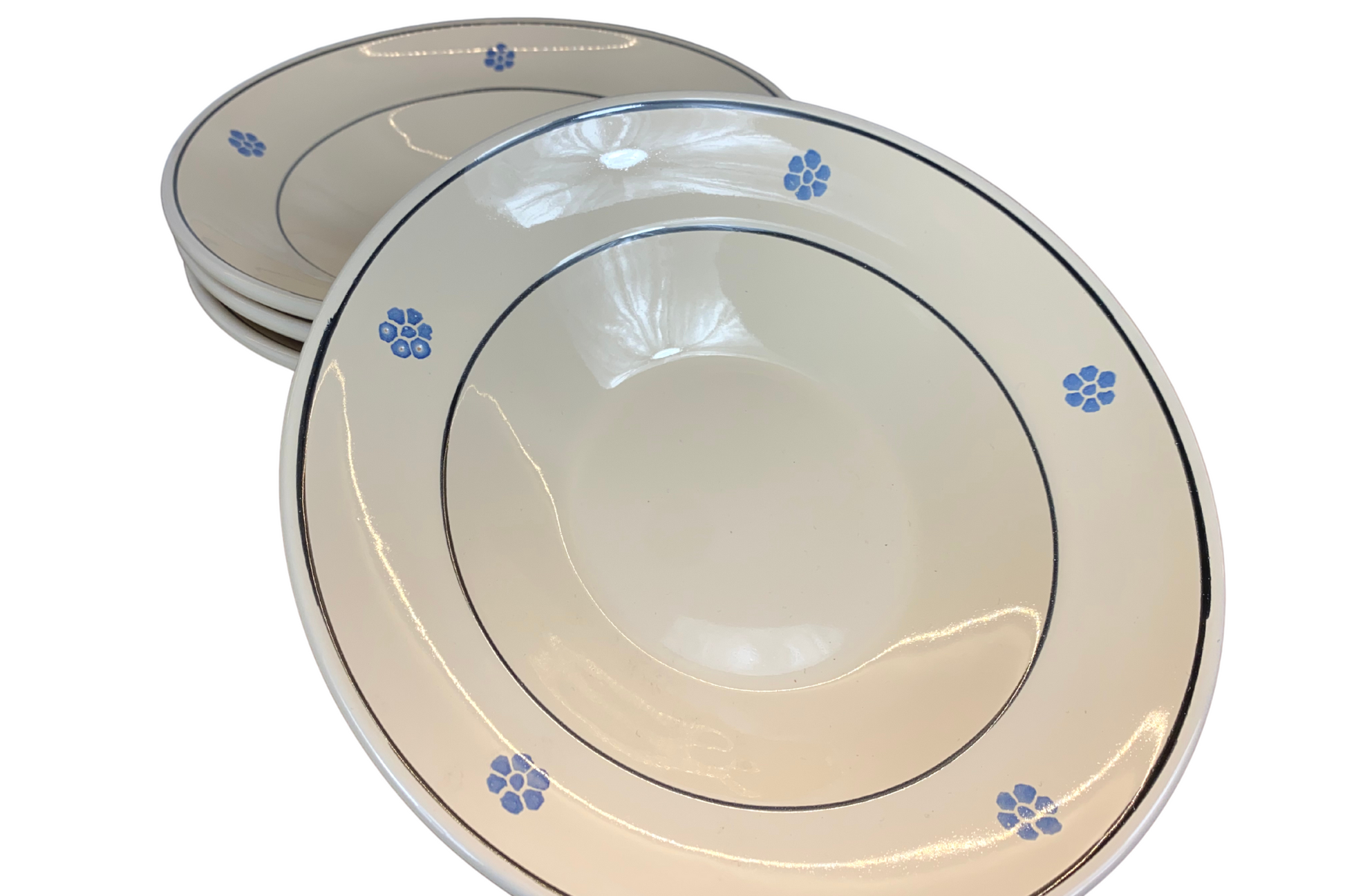 Set di piatti fondi in ceramica da portata artigianali – La