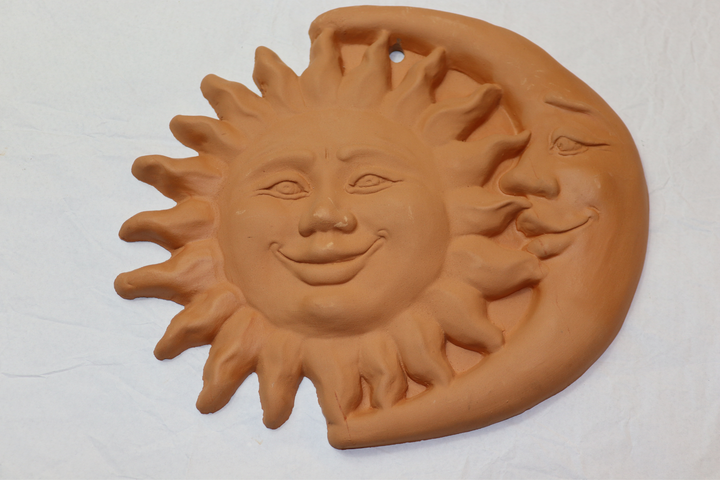 ED ENJOY HOME Testiera da parete, 70 x 45 cm, in terracotta, da appendere, cuscino trapuntato, 100% cotone, collezione Panama