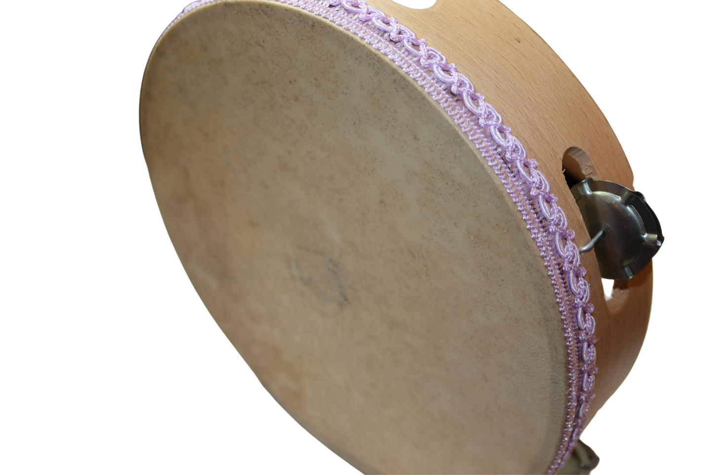 Tamburello per la tarantella , strumento a percussione di forma circolare, tipico della tradizione musicale popolare della Calabria.